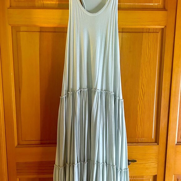 Anthropologie Sundry Mint Green Tiered Racerback Dress, Size 1 (small) - Picture 3 of 5